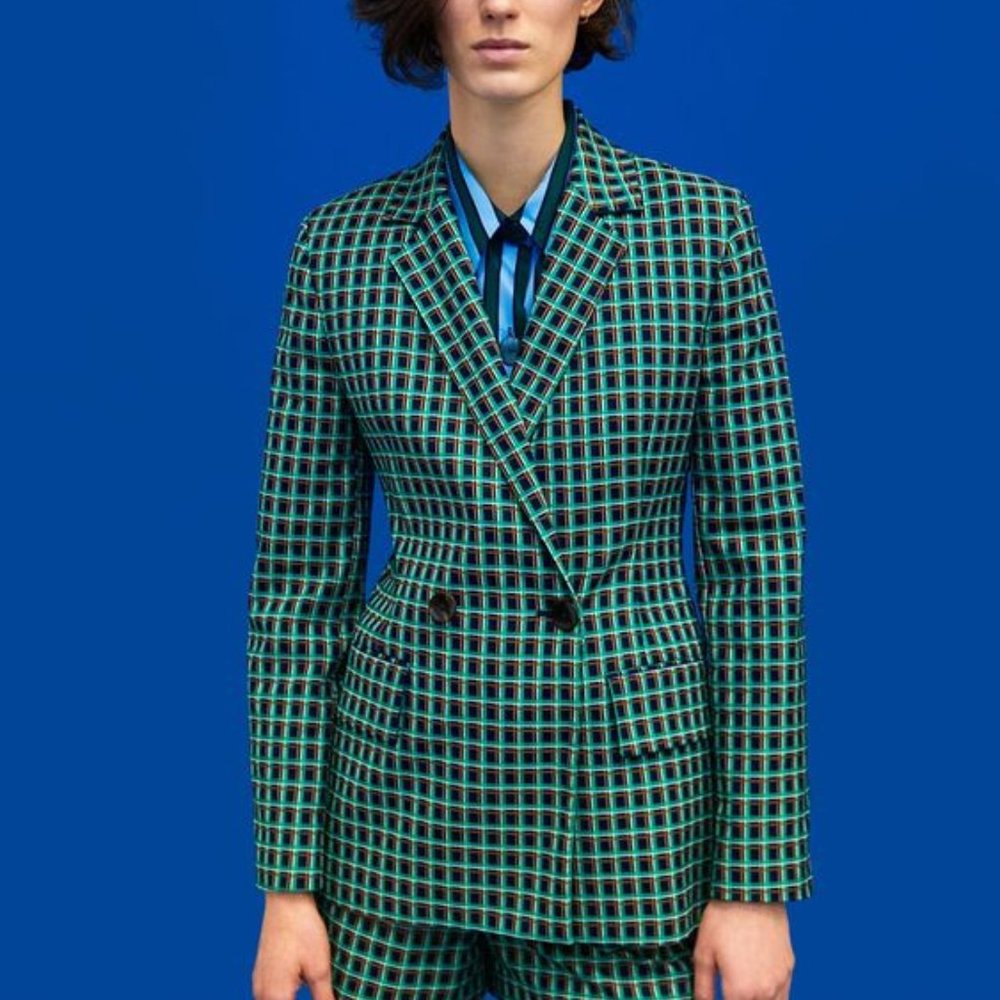 ZARA Checked Blazer